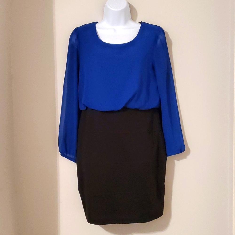 Royal/Blue & Black Dress